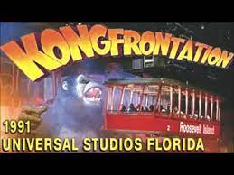 Universal Studios Orlando Florida King Kong Kongfrontation 1991 art poster